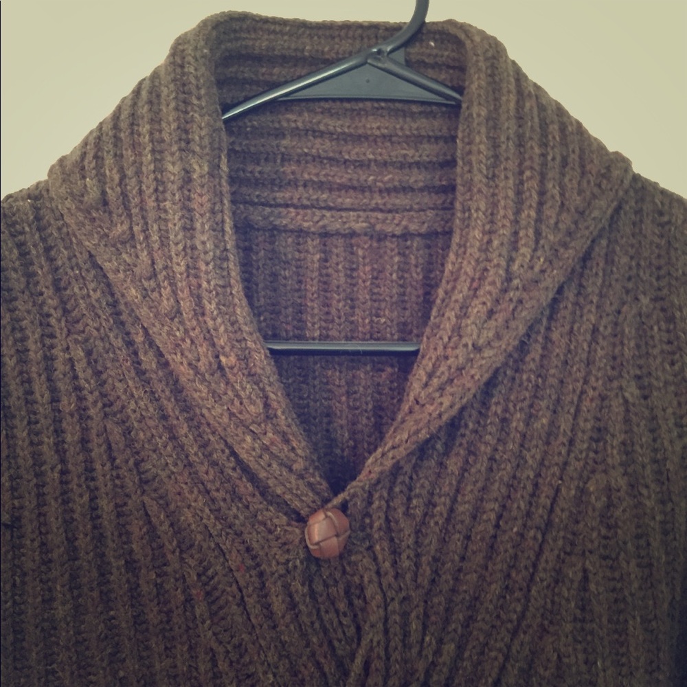 Chunky knit cowl neck sweater